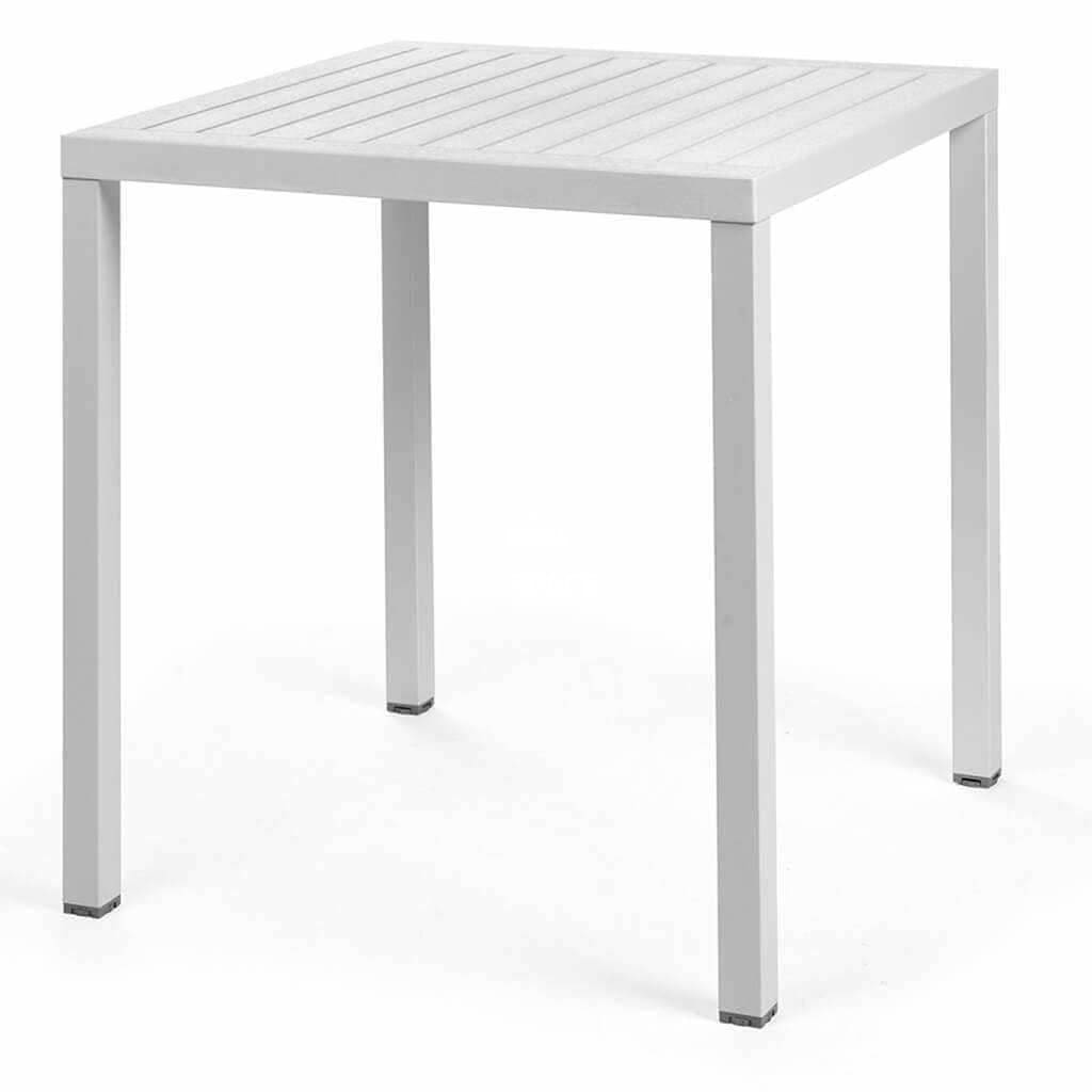 Cube Table - White - Outdoor Cafe Table - Nardi
