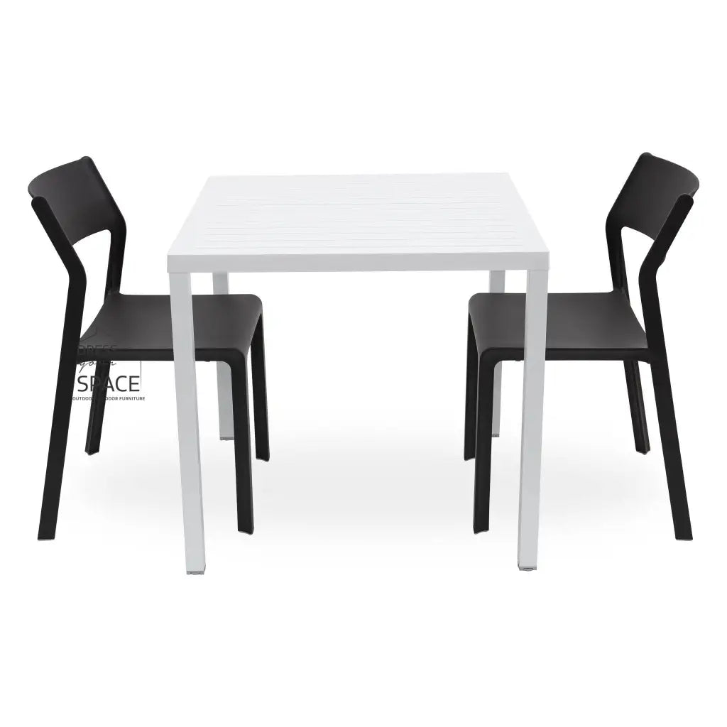 Cube - Trill Armless Chair 3P Set - Outdoor Dining Set - Nardi