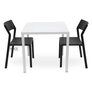 Cube - Trill Armless Chair 3P Set - Outdoor Dining Set - Nardi