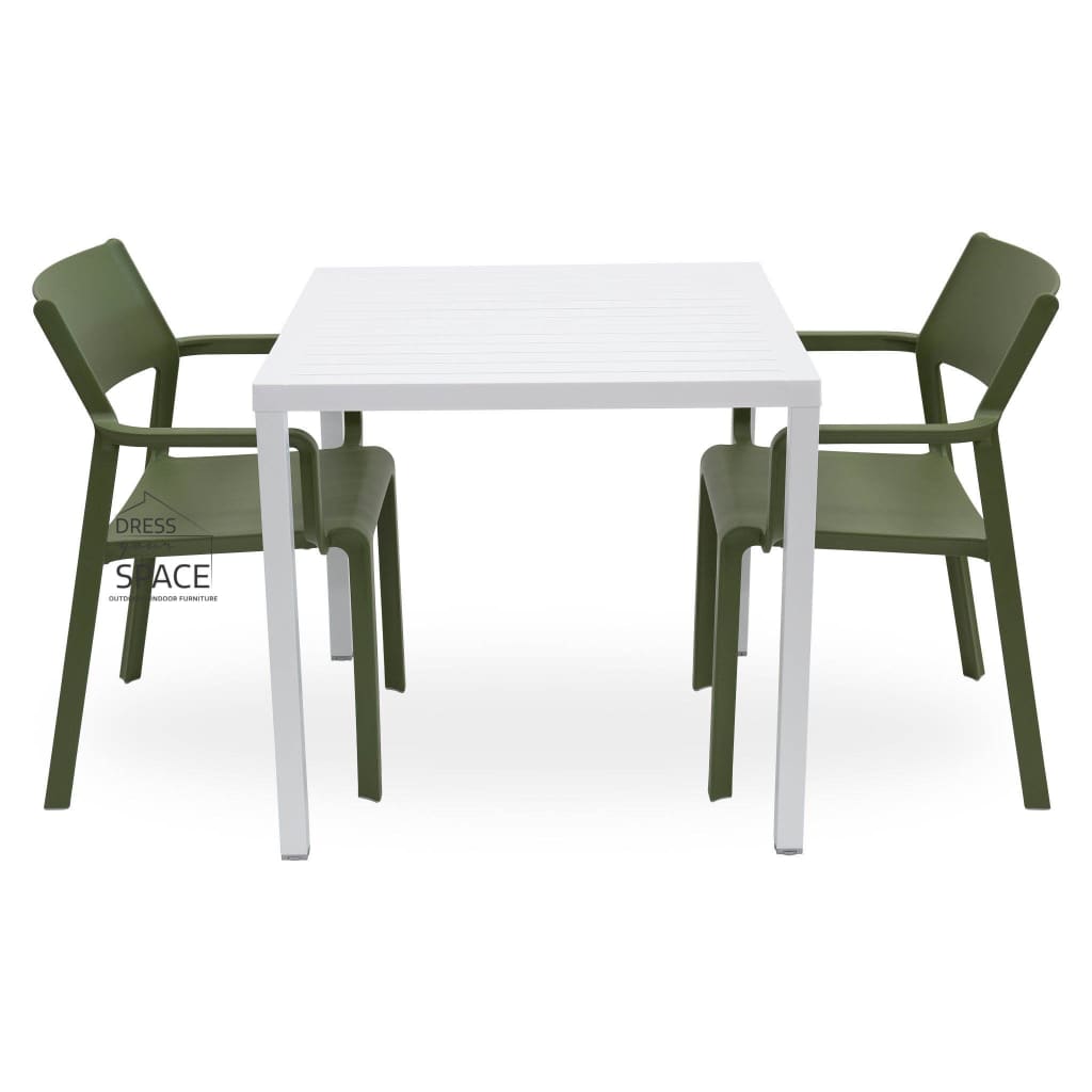 Cube - Trill Chair 3P Set - Outdoor Dining Set - Nardi