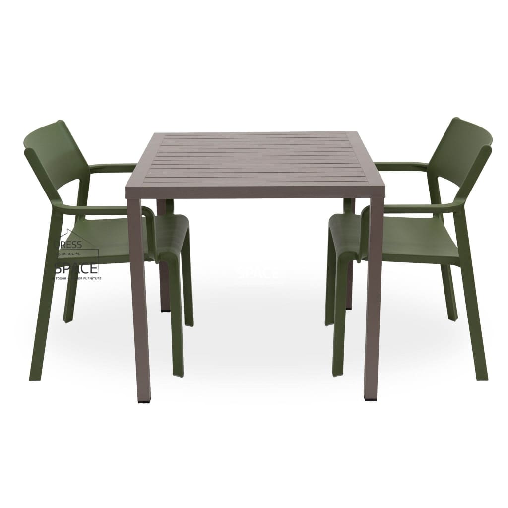 Cube - Trill Chair 3P Set - Outdoor Dining Set - Nardi
