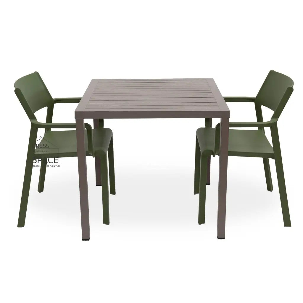 Cube - Trill Chair 3P Set - Outdoor Dining Set - Nardi