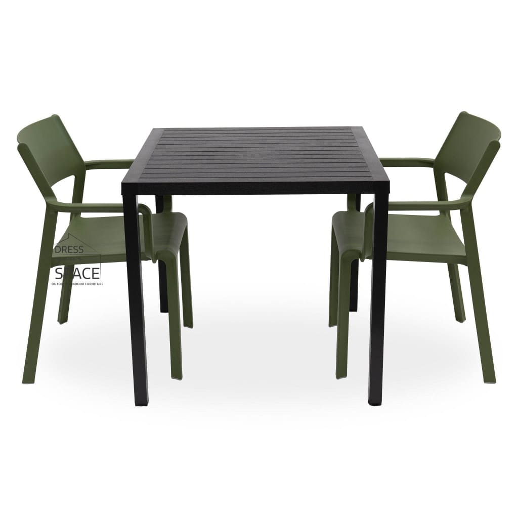 Cube - Trill Chair 3P Set - Outdoor Dining Set - Nardi