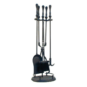 Curly Bill 4P + Stand Fireplace Tool Set - Fireplace Tool Set - DYS Fireplace Accessories