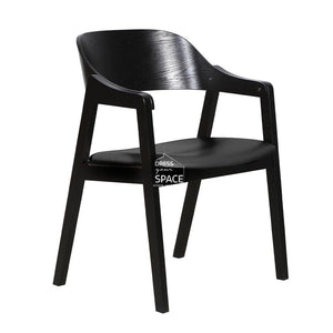 Dakota Chair - Black/Black PU - Indoor Dining Chair - DYS Indoor