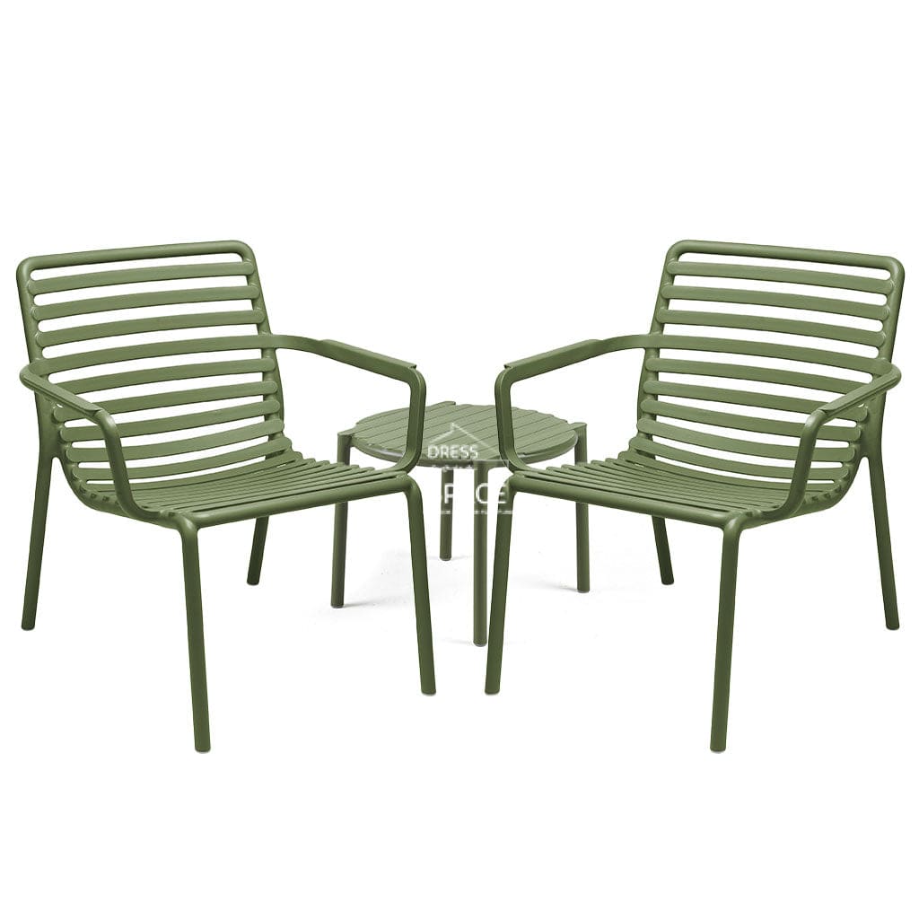 Doga 3 Piece Set - Agave - Outdoor Dining Set - Nardi
