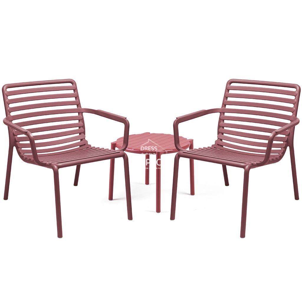 Doga 3 Piece Set - Marsalla - Outdoor Dining Set - Nardi