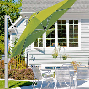 Eclipse Cantilever - 4m OCT. - Slate - Cantilever Side Post Umbrella - Instant Shade