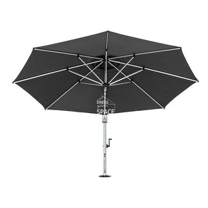 Eclipse Cantilever - 4m OCT. - Smoked Tweed - Cantilever Side Post Umbrella - Instant Shade