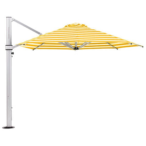 Eclipse Cantilever - Yellow Stripe - Cantilever Side Post Umbrella - Instant Shade