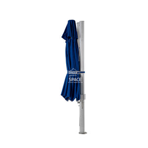 Eclipse V4 - 3.5m SQ. Natural Cantilever Umbrella - Cantilever Side Post Umbrella - Instant Shade