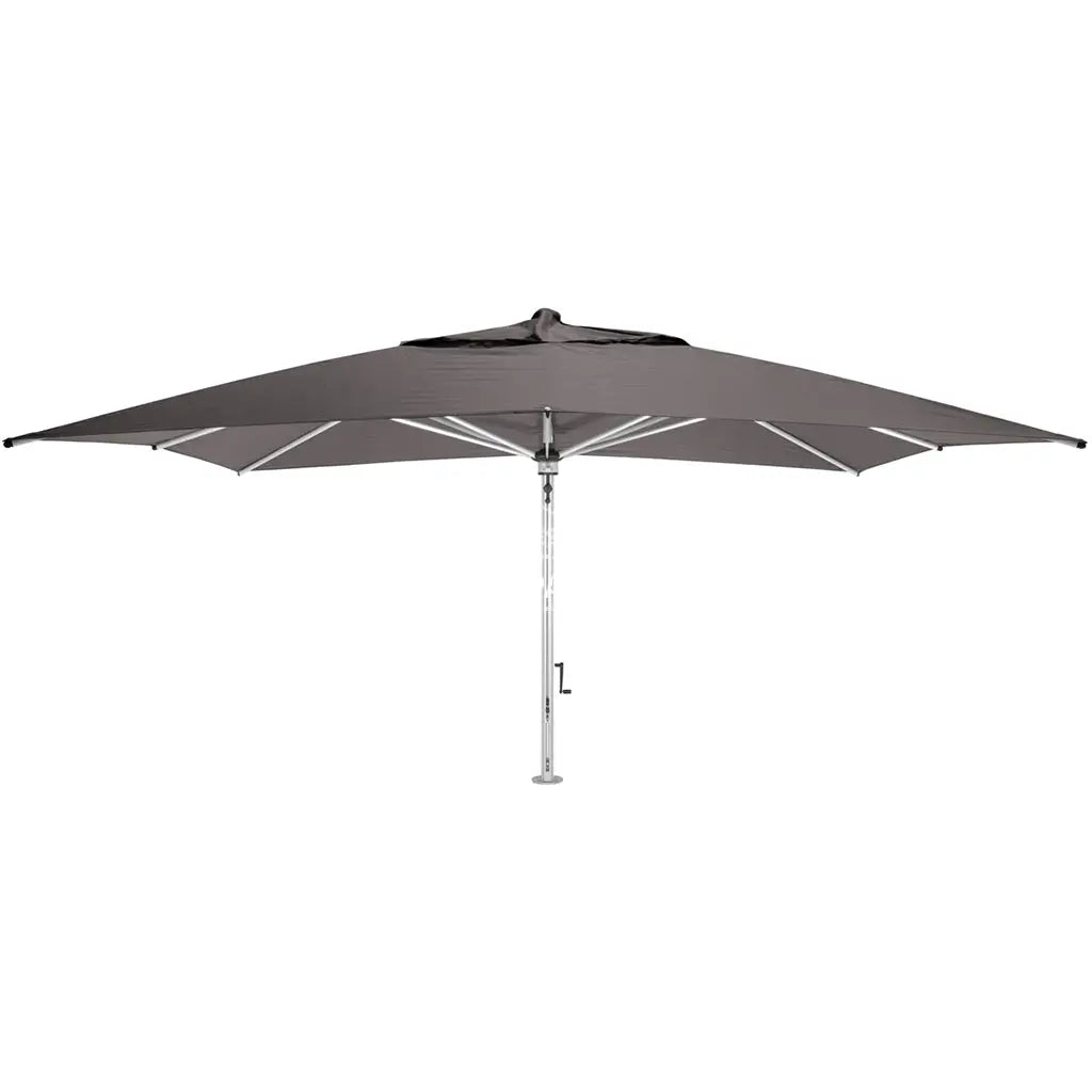 Eclipse V4 - 3m SQ. Smoked Tweed Cantilever Umbrella - Cantilever Side Post Umbrella - Instant Shade