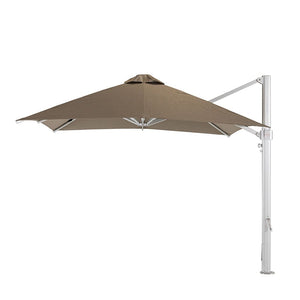 Eclipse V4 - 3m SQ. Smoked Tweed Cantilever Umbrella - Cantilever Side Post Umbrella - Instant Shade