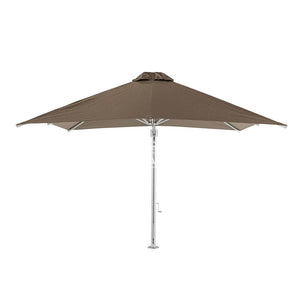 Eclipse V4 - 3m SQ. Smoked Tweed Cantilever Umbrella - Cantilever Side Post Umbrella - Instant Shade