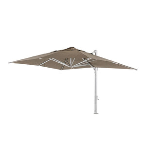 Eclipse V4 - 3m SQ. Smoked Tweed Cantilever Umbrella - Cantilever Side Post Umbrella - Instant Shade