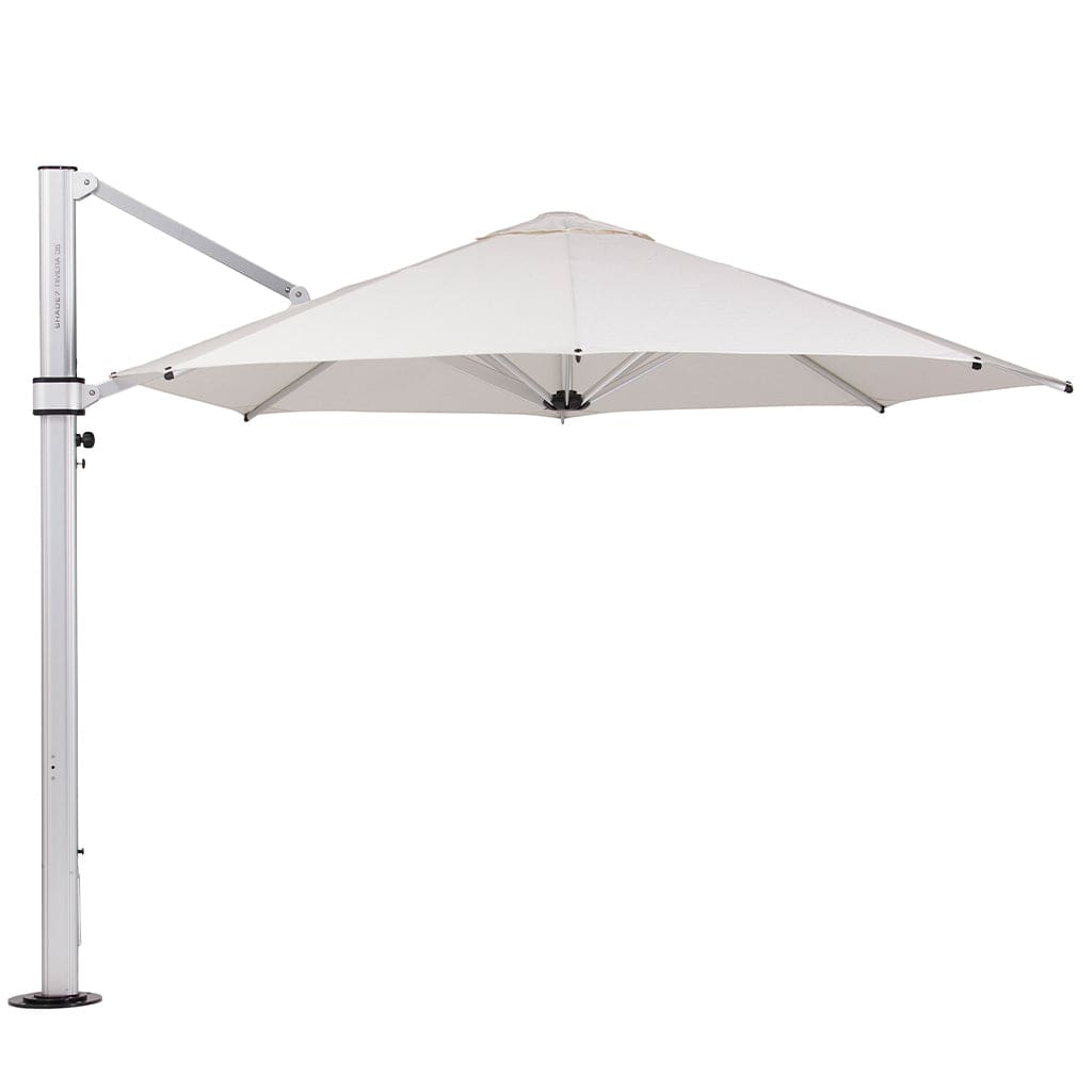 Eclipse V4 - 4m OCT. Natural Cantilever Umbrella - Cantilever Side Post Umbrella - Instant Shade