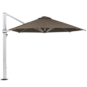 Eclipse V4 - 4m OCT. Slate Cantilever Umbrella - Cantilever Side Post Umbrella - Instant Shade