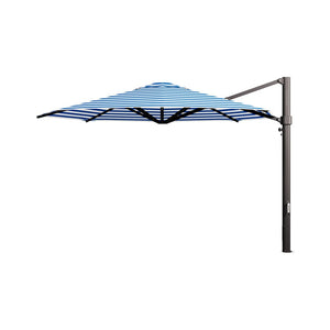 Eclipse V4 Blue Stripe Custom Cantilever Umbrella - 4 sizes - Cantilever Side Post Umbrella - Instant Shade