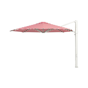 Eclipse V4 Red Stripe Custom Cantilever Umbrella - 4 sizes - Cantilever Side Post Umbrella - Instant Shade