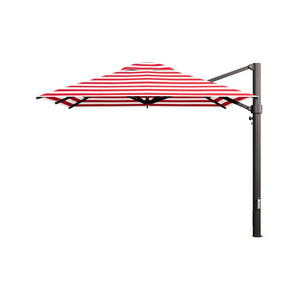 Eclipse V4 Red Stripe Custom Cantilever Umbrella - 4 sizes - Cantilever Side Post Umbrella - Instant Shade