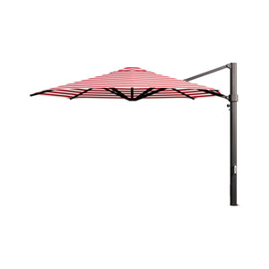 Eclipse V4 Red Stripe Custom Cantilever Umbrella - 4 sizes - Cantilever Side Post Umbrella - Instant Shade