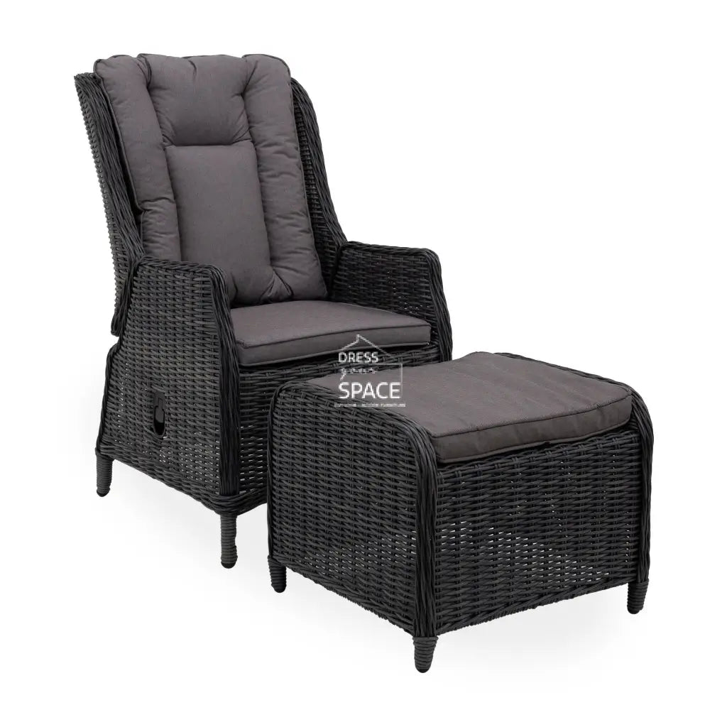 Elizabeth 5 Piece Recliner Set - Castle Grey - Outdoor Recliner - DYS Outdoor