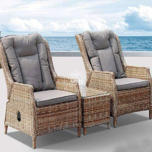 Elizabeth/Lisbon 3 Piece Recliner Set - Marina - Outdoor Recliner - DYS Outdoor