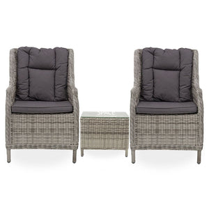 Elizabeth/Lisbon 3 Piece Recliner Set - Zen White - Outdoor Recliner - DYS Outdoor