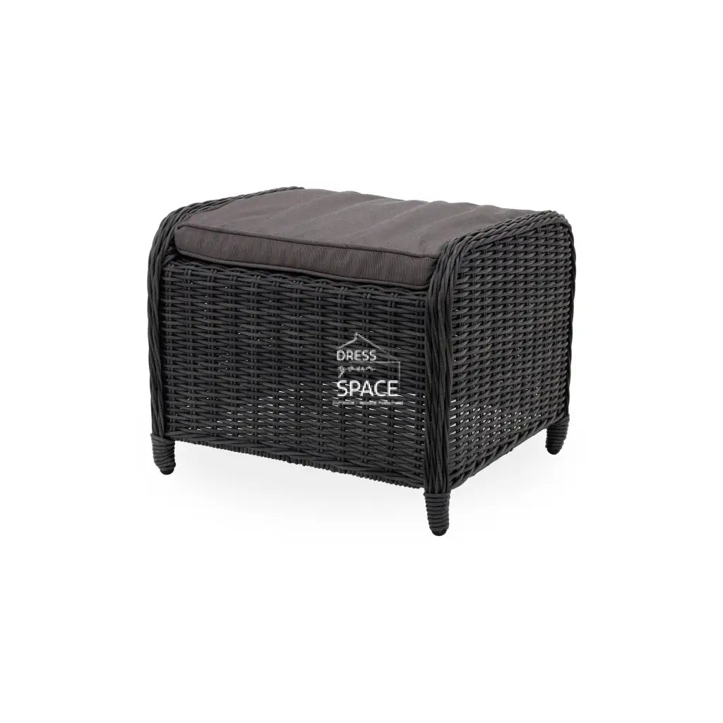 Elizabeth Ottoman - Castle Grey - Outdoor Ottoman - DYS Outdoor