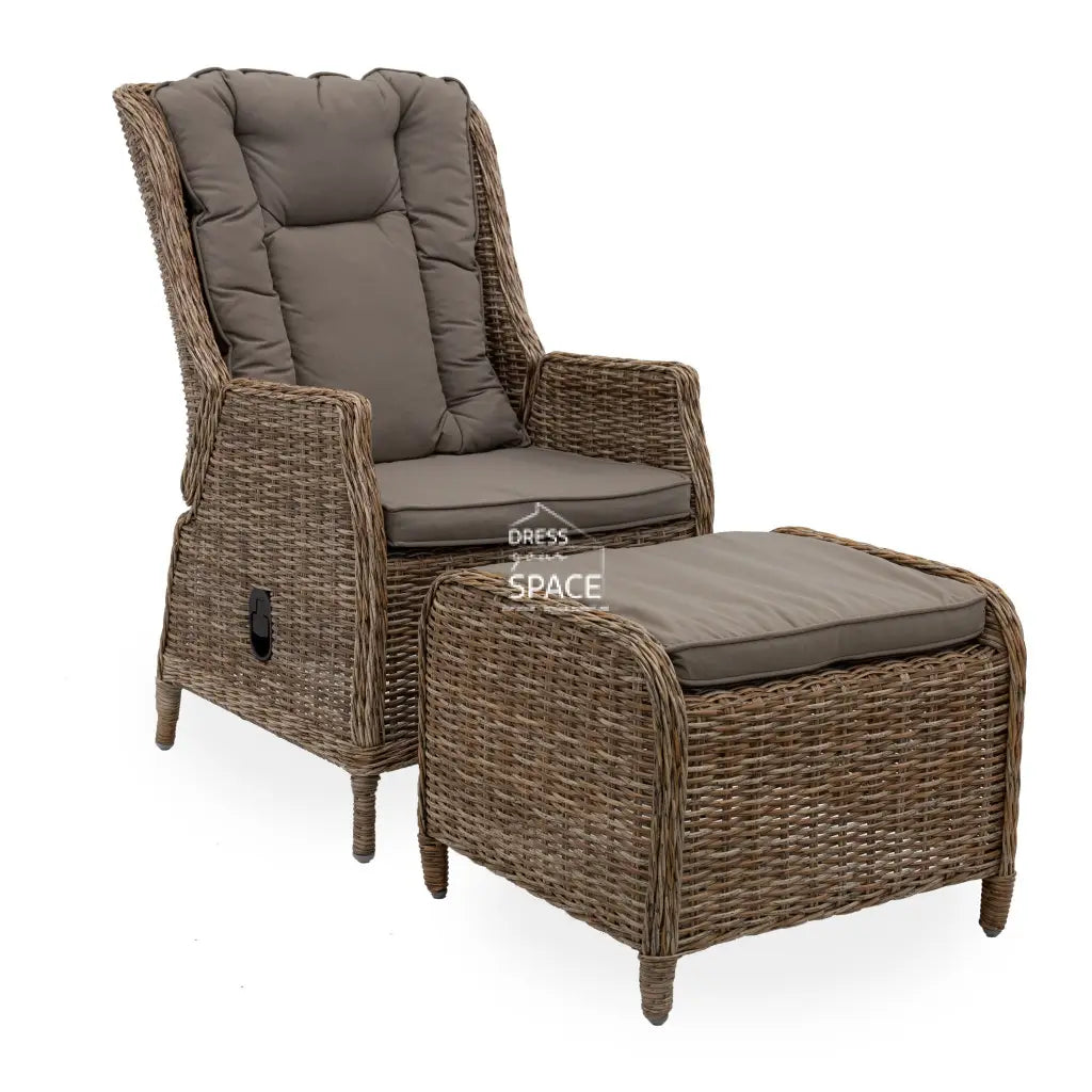 Elizabeth Recliner + Ottoman - Marina - Outdoor Recliner - DYS Outdoor