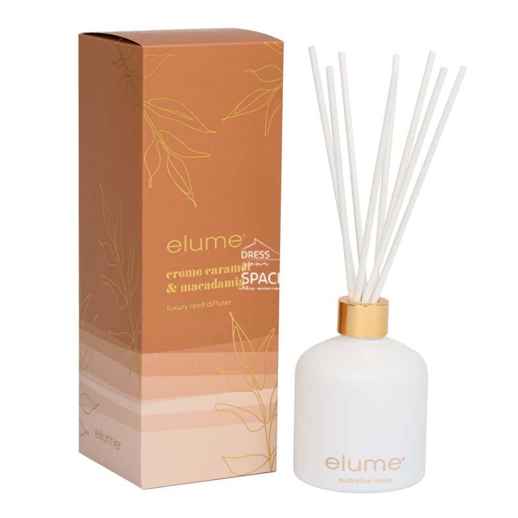 Elume - Crème Caramel & Macadamia Reed Diffuser - Fragrance Diffuser - elume