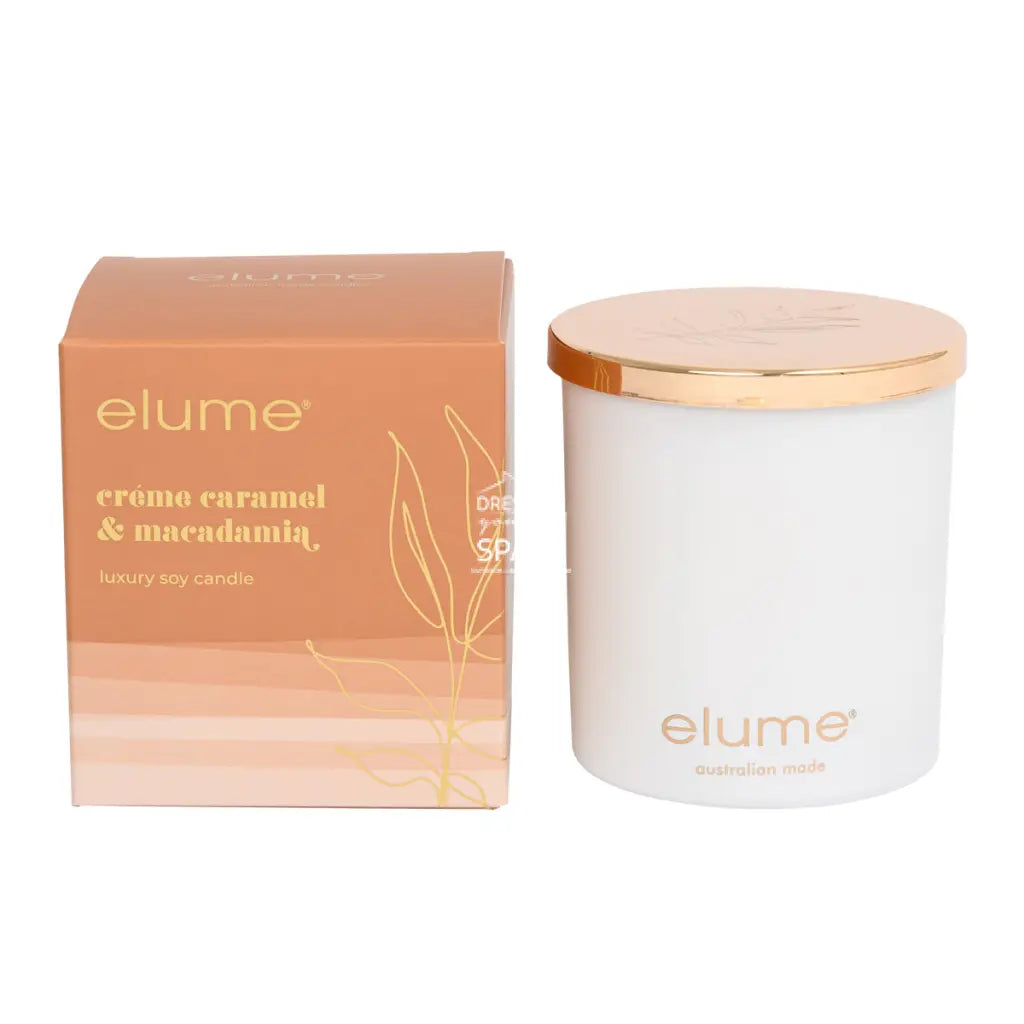 Elume - Creme Caramel & Macadamia Soy Candle - Candle - elume
