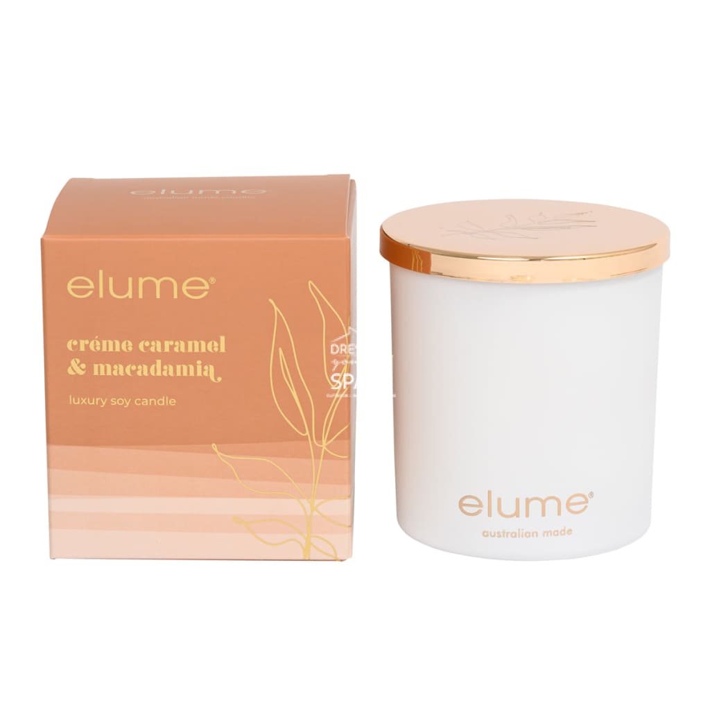 Elume - Creme Caramel & Macadamia Soy Candle - Candle - elume