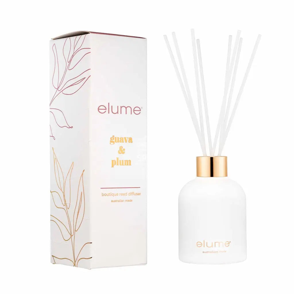 elume - Guava & Plum Boutique Reed Diffuser - Fragrance Diffuser - elume