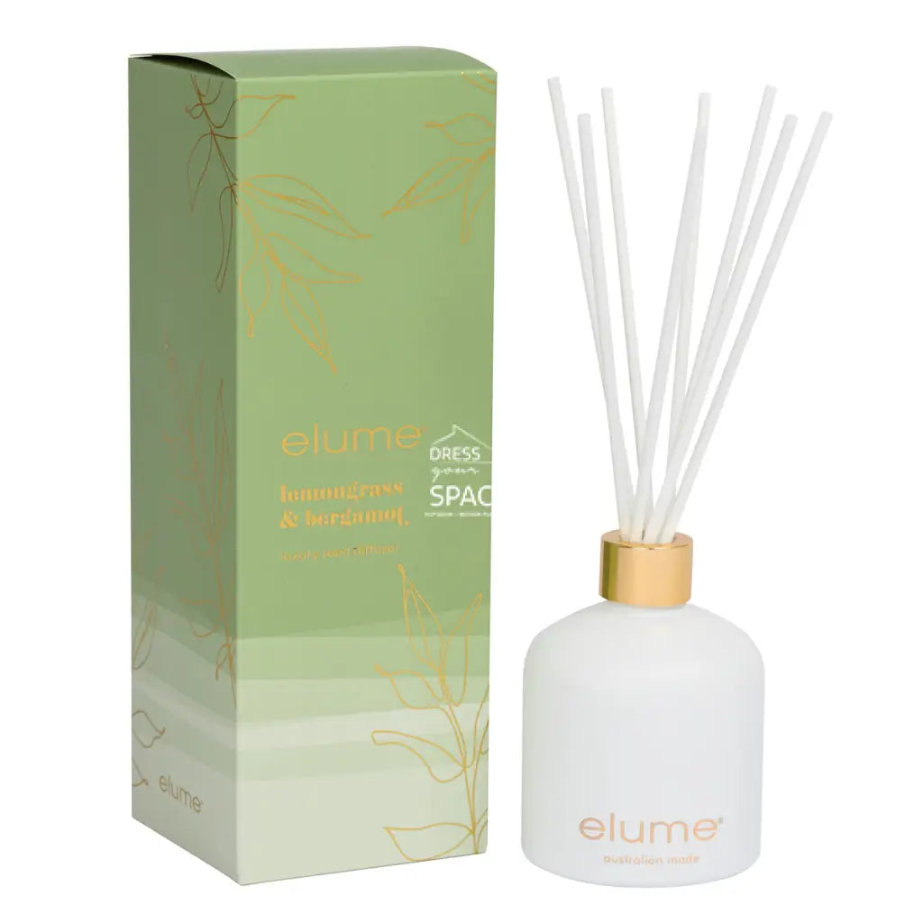 Elume - Lemongrass & Bergamot Reed Diffuser - Fragrance Diffuser - elume