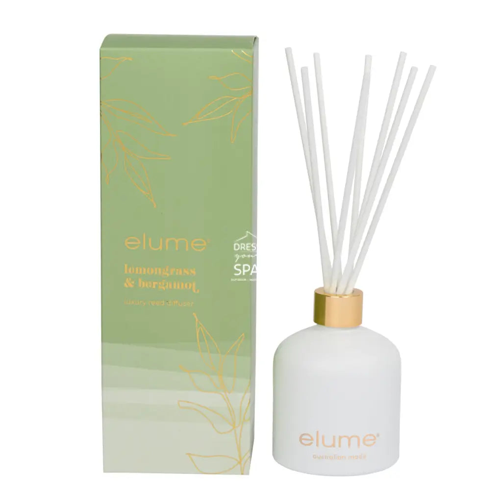 Elume - Lemongrass & Bergamot Reed Diffuser - Fragrance Diffuser - elume