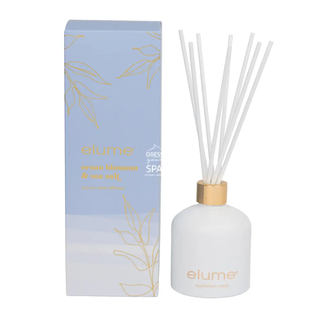Elume - Ocean Blossom & Sea Salt Reed Diffuser - Fragrance Diffuser - elume