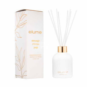 elume - Orange Citrus Pop Boutique Reed Diffusers - Fragrance Diffuser - elume