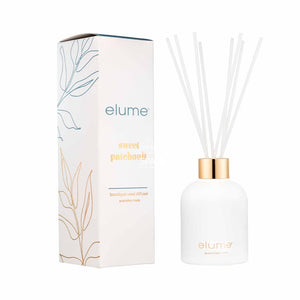 elume - Sweet Patchouli Boutique Reed Diffuser - Fragrance Diffuser - elume