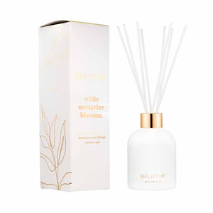 elume - White Nectarine Boutique Reed Diffusers - Fragrance Diffuser - elume