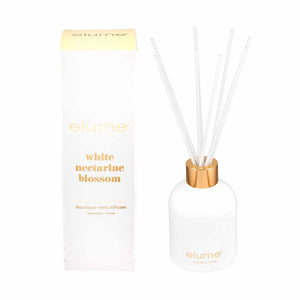 elume - White Nectarine Boutique Reed Diffusers - Fragrance Diffuser - elume