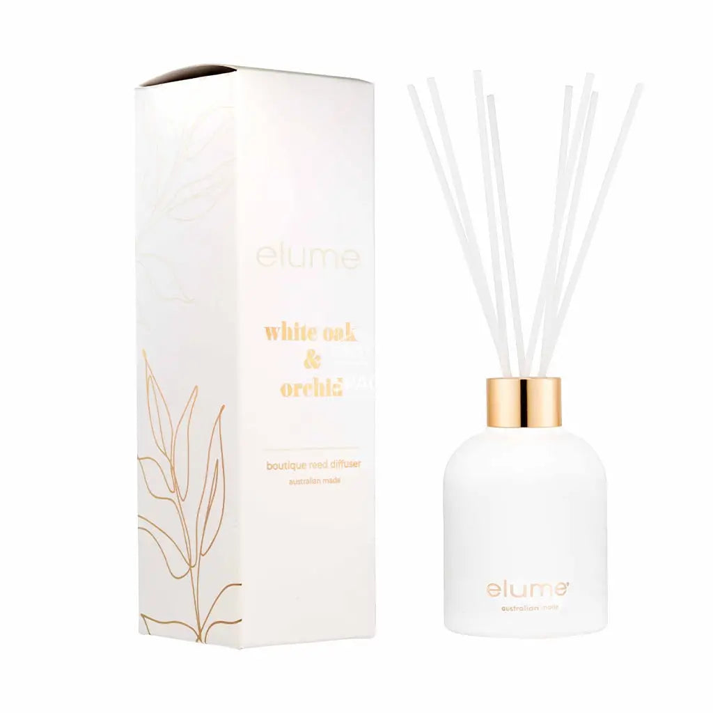 elume - White Oak & Orchid Boutique Reed Diffusers - Fragrance Diffuser - elume