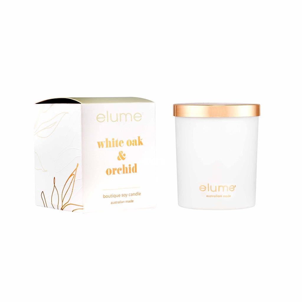 elume - White Oak & Orchid Boutique Soy Candle - Candle - elume