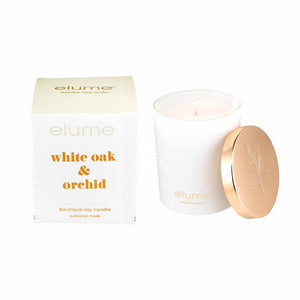 elume - White Oak & Orchid Boutique Soy Candle - Candle - elume