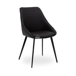 Evie Chair - Black PU - Indoor Dining Chair - DYS Indoor