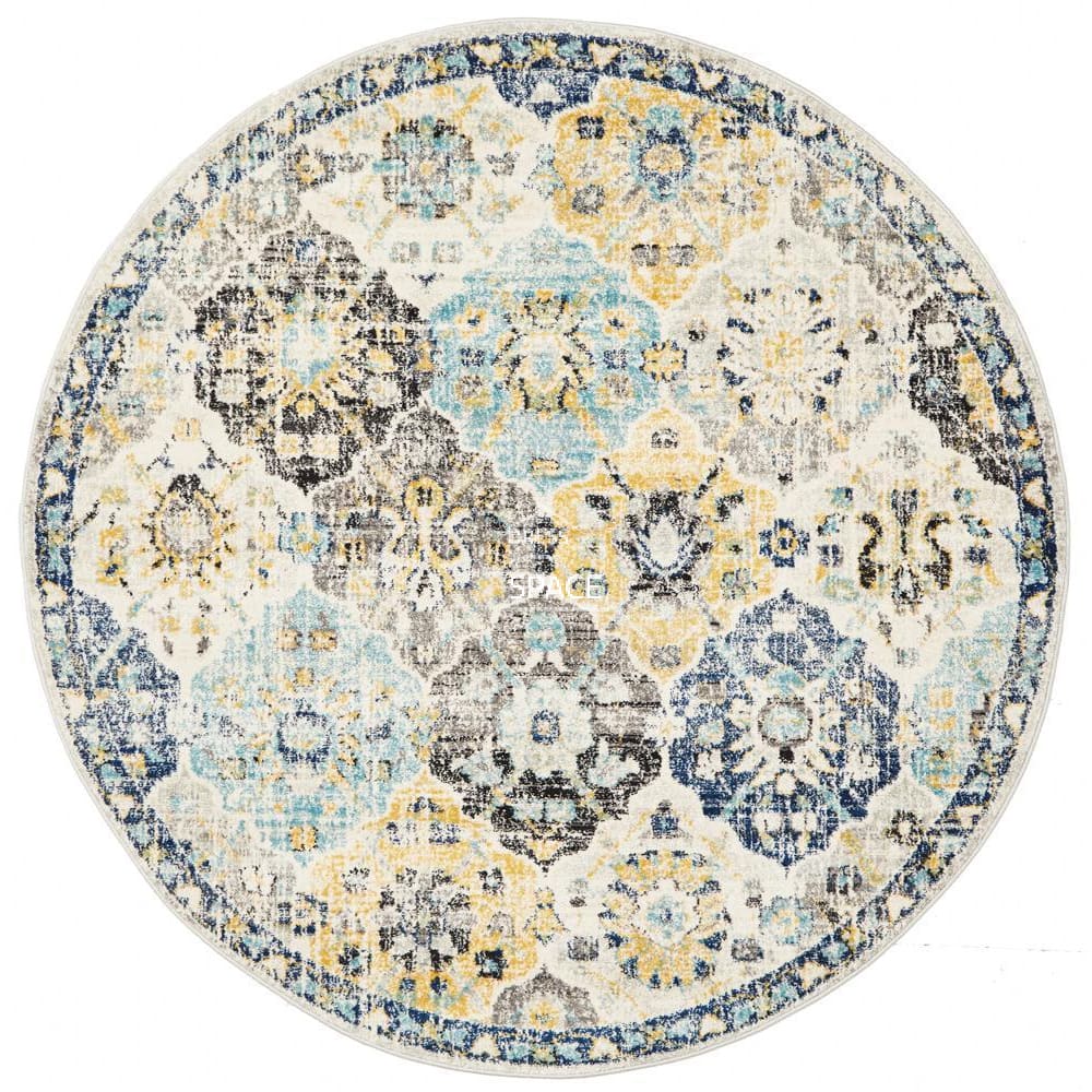 Evoke Poppy Multi Round Rug - Indoor Round Rug - Rug Culture