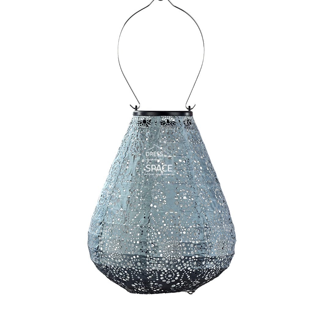 Fiore Tulip 20 - Grey Blue Solar Lantern Outdoor Lighting Lumiz