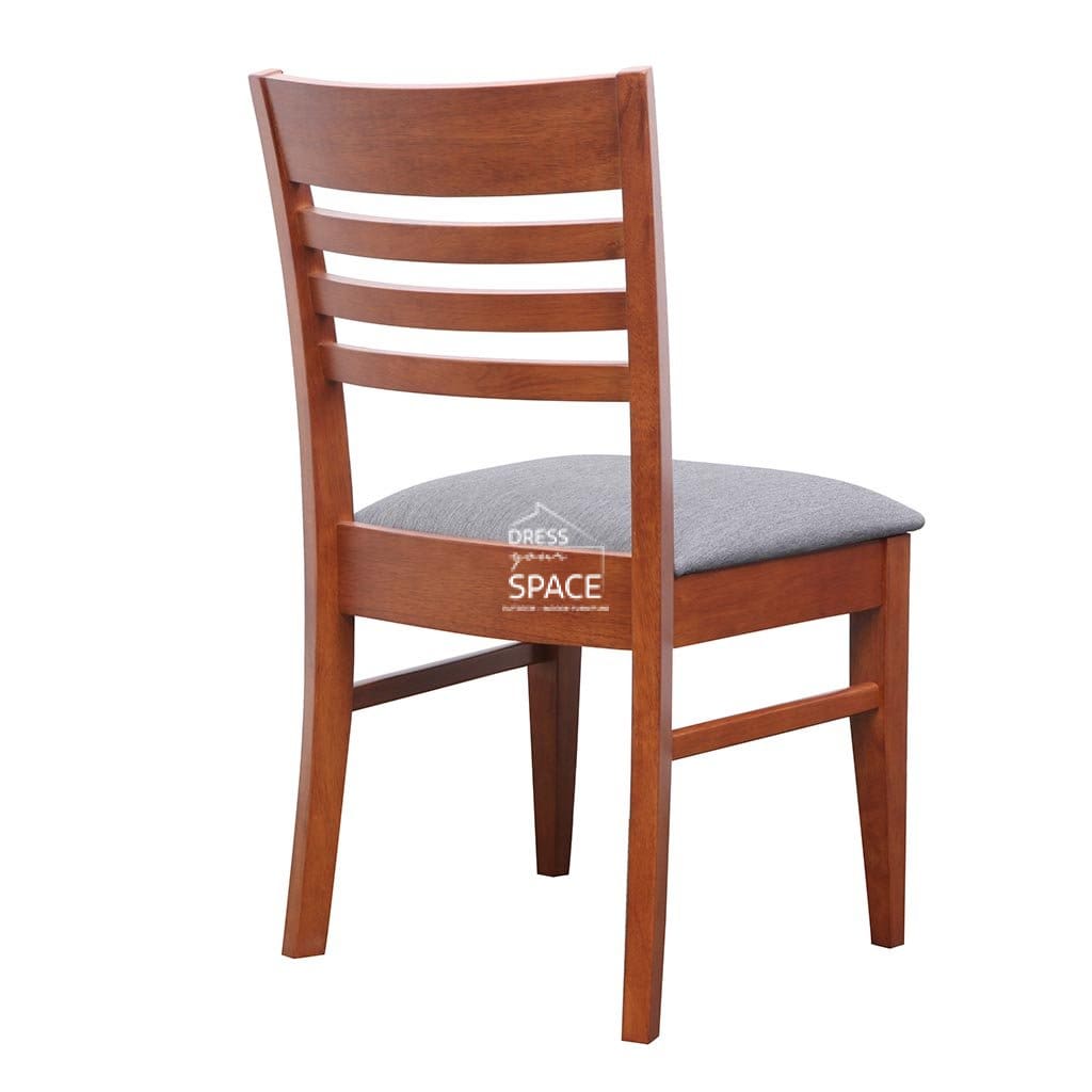 Flora Chair - Maple/Truffle Fabric - Indoor Dining Chair - DYS Indoor