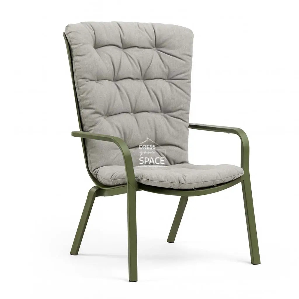 Folio Arm Chair with Cushion - Agave/Grigio - Outdoor Chair - Nardi