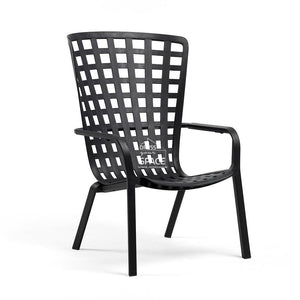 Folio Arm Chair with Cushion - Anthracite/Arctic - Outdoor Chair - Nardi